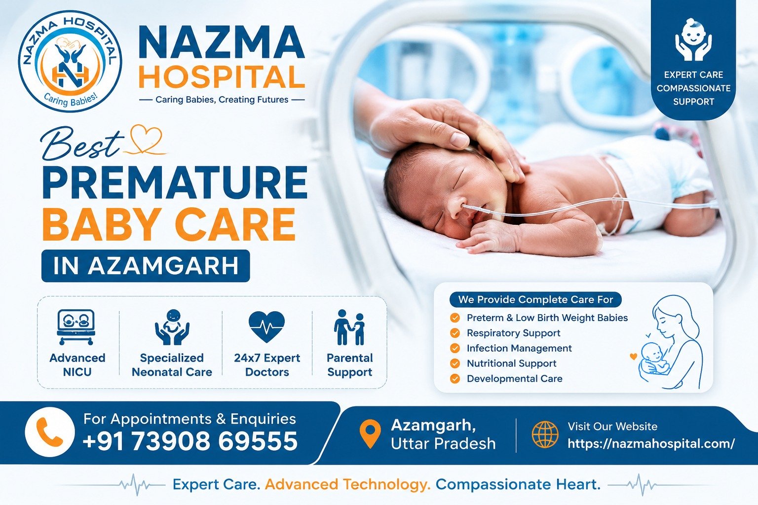 Best Premature Baby Care in Azamgarh at Nazma Hospital