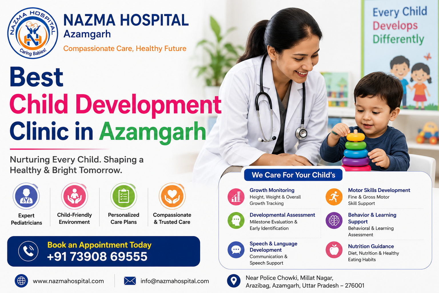 Best Child Development Clinic in Azamgarh providing pediatric growth and development care