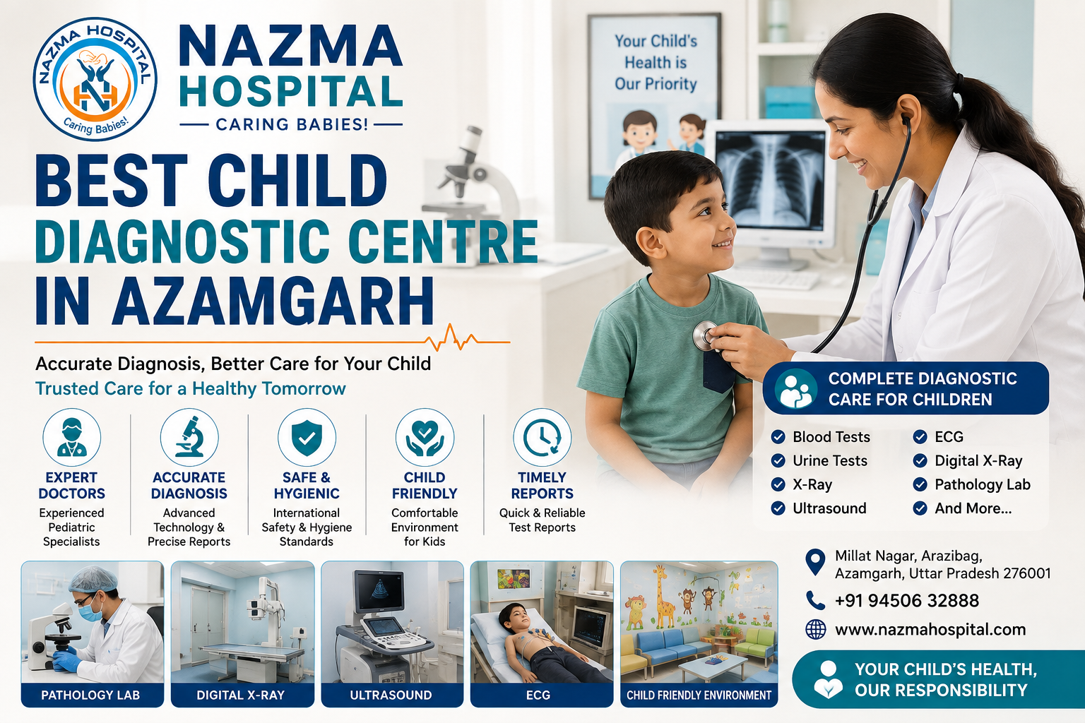 Best Child Diagnostic Centre in Azamgarh - Nazma Hospital