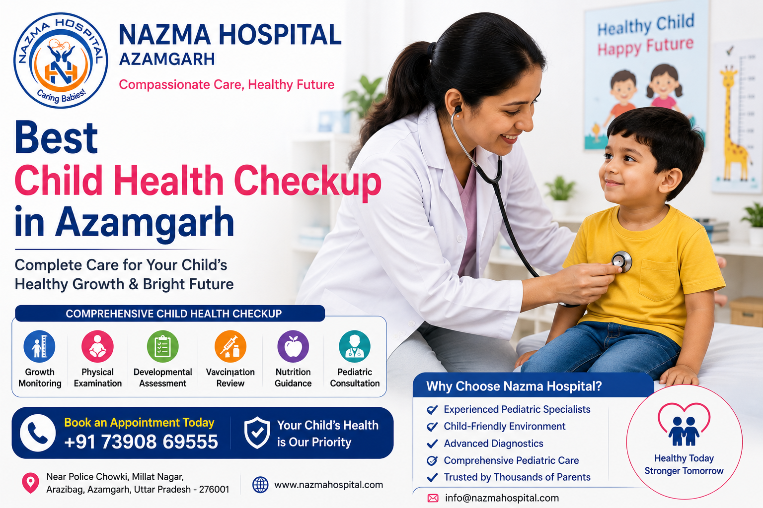 Best Child Health Checkup in Azamgarh at Nazma Hospital