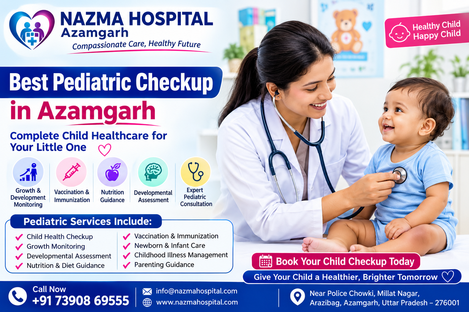Best Pediatric Checkup in Azamgarh | Nazma Hospital