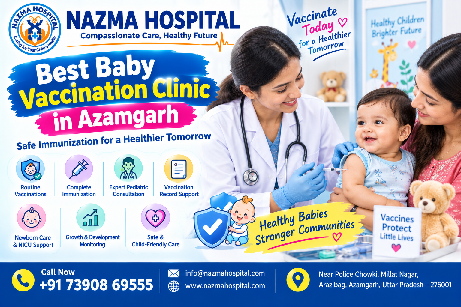 Best Baby Vaccination Clinic in Azamgarh | Nazma Hospital