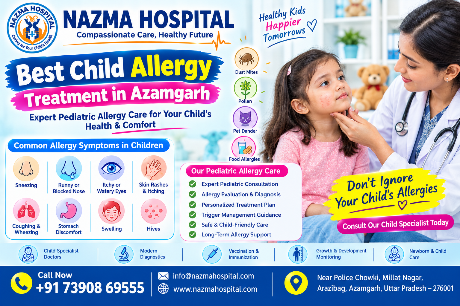 Best Child Allergy Treatment in Azamgarh – Nazma Hospital