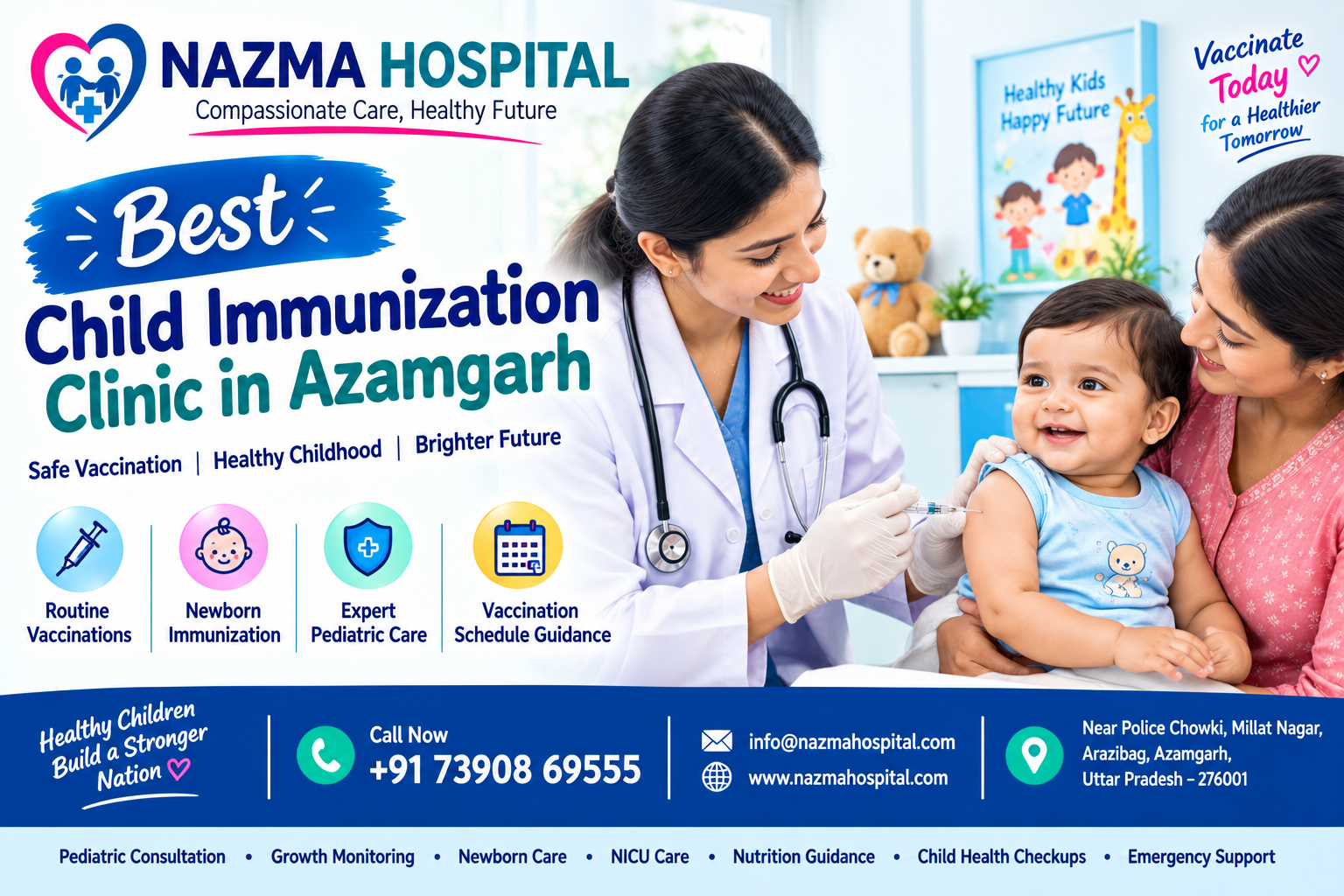Best Child Immunization Clinic in Azamgarh | Nazma Hospital
