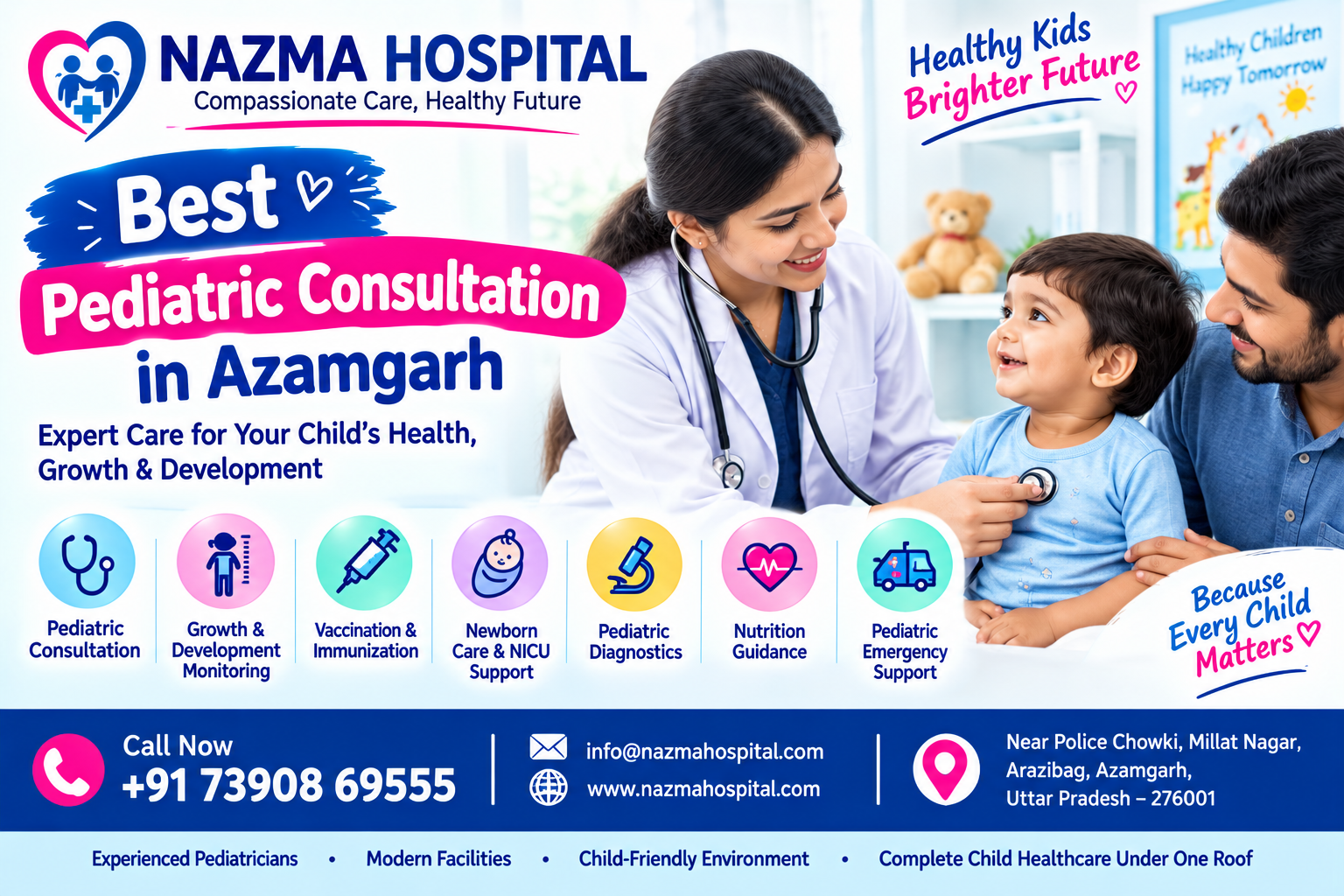 Best Pediatric Consultation in Azamgarh at Nazma Hospital